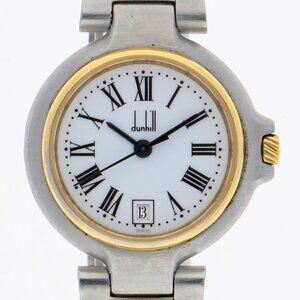 Dunhill Millennium white Gold Plated/SS QZ